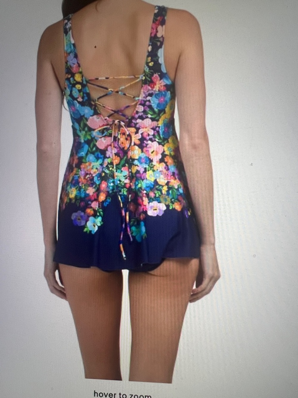 Johnny Was back tie one piece swimsuit - Picture 2 of 10